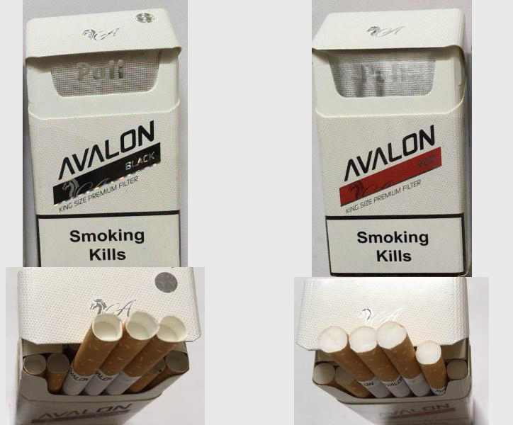 Оптовая продажа сигарет - Avalon Black, Red Duty Free