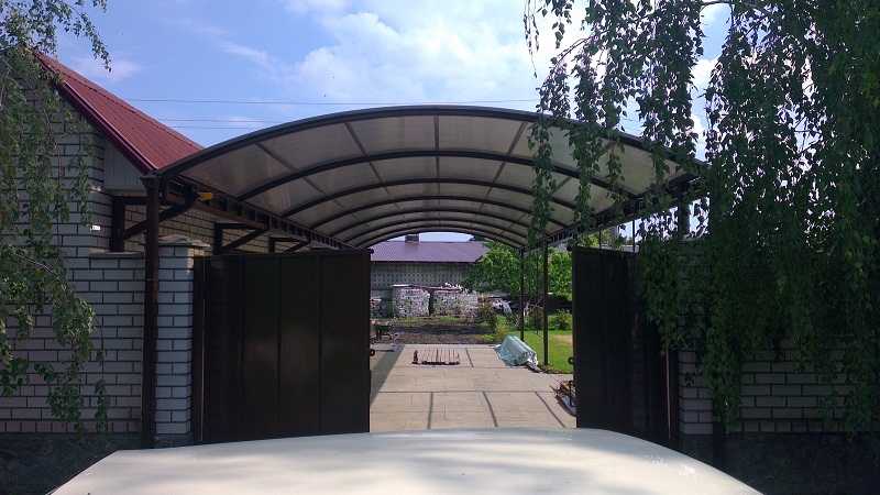 Навесы,автонавесы, навесы из поликарбоната, навесы для бал