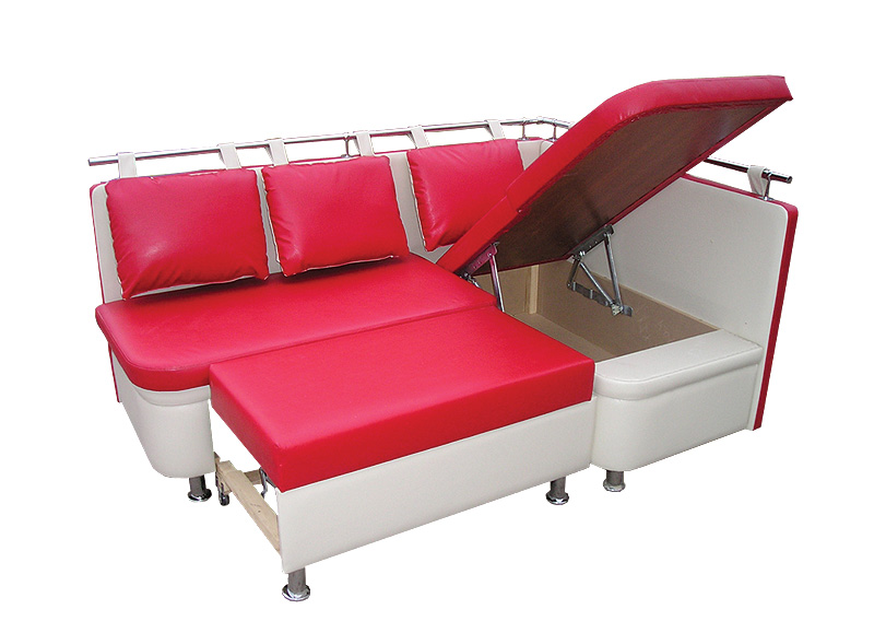 Кухонный раскладной уголок со спальным местом "Визит"