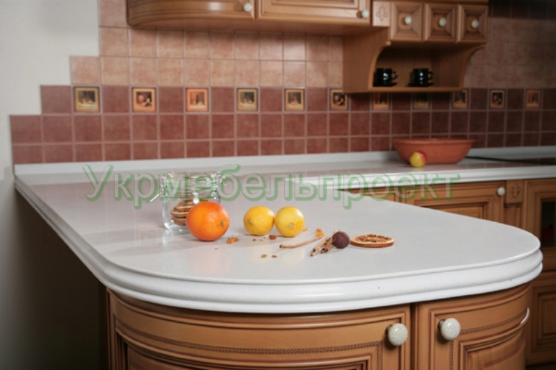 Столешница с переходом в барную стойку Киев - Урмебельпроект