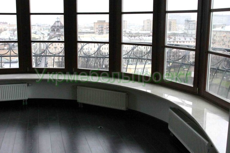 Подоконники радиусные цельные Киев -Укрмебельпроект