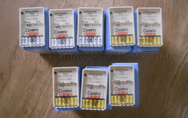 К-файлы, Н-файлы, К-римеры, эндодонтия, 30 грн упаковка