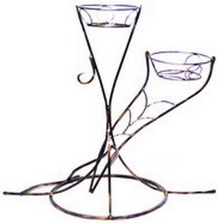 Кованая подставка для цветов «Элегант 2»